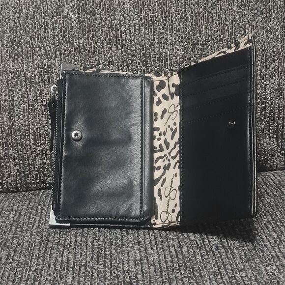 JESSICA SIMPSON Black Frankie Center Divider Wallet - Picture 6 of 7